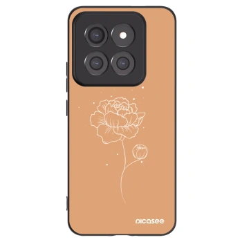 Picasee Xiaomi 14 Pro Hülle - Schwarzes Silikon - Peonies