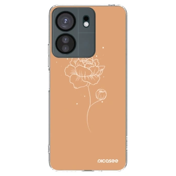 Picasee Xiaomi Redmi 13C 4G Hülle - Transparentes Silikon - Peonies