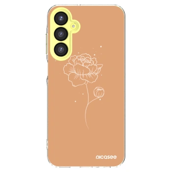 Picasee Samsung Galaxy A25 A256B 5G Hülle - Transparentes Silikon - Peonies