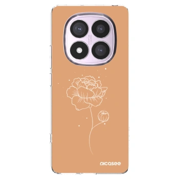 Picasee Xiaomi Redmi Note 14 Pro 5G Hülle - Transparentes Silikon - Peonies