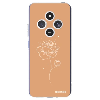 Picasee Xiaomi Redmi 14C Hülle - Transparentes Silikon - Peonies