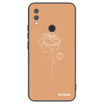 Picasee Xiaomi Redmi Note 7 Hülle - Schwarzes Silikon - Peonies
