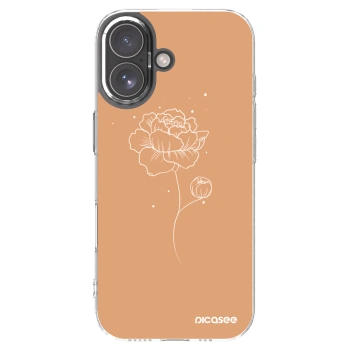 Picasee Apple iPhone 17 Hülle - Transparentes Silikon - Peonies