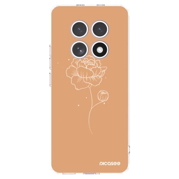 Picasee Xiaomi Redmi Note 15 Hülle - Transparentes Silikon - Peonies