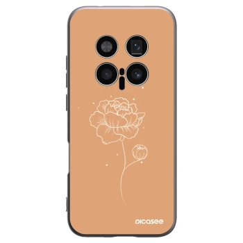 Picasee Honor Magic8 Pro 5G Hülle - Schwarzes Silikon - Peonies
