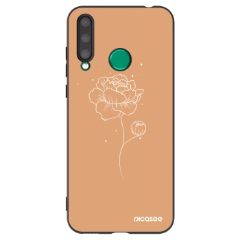 Picasee Honor 20 Lite Hülle - Schwarzes Silikon - Peonies