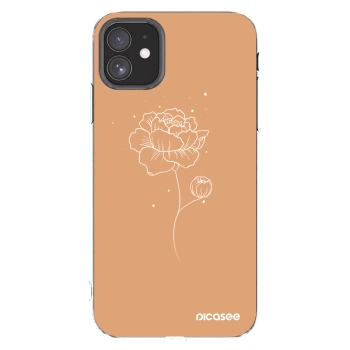 Picasee Apple iPhone 11 Hülle - Transparentes Silikon - Peonies