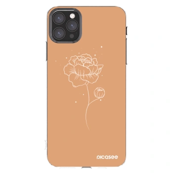 Picasee Apple iPhone 11 Pro Max Hülle - Transparentes Silikon - Peonies
