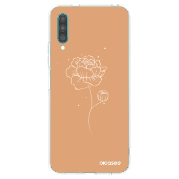 Picasee Samsung Galaxy A30s A307F Hülle - Transparentes Silikon - Peonies