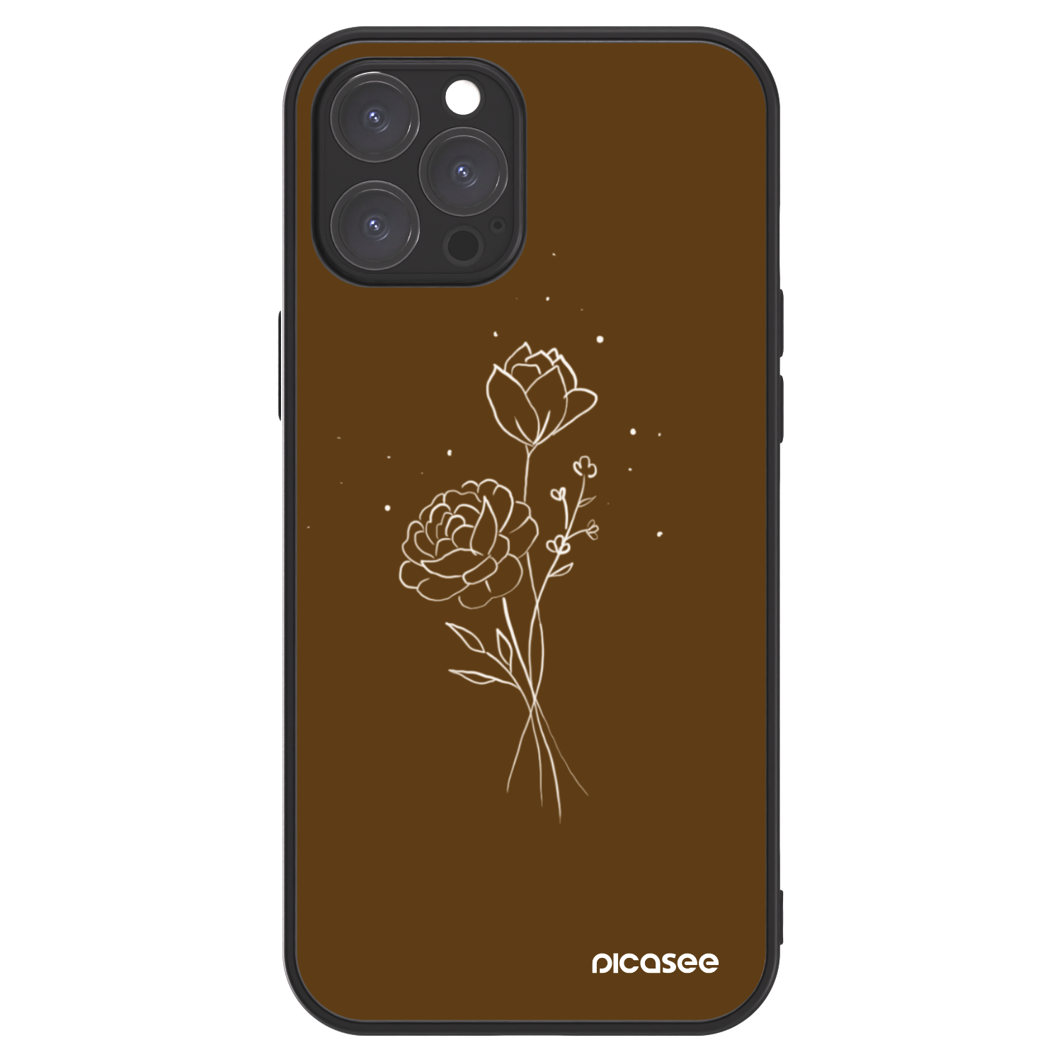Picasee ULTIMATE CASE für Apple iPhone 12 Pro Max - Brown flowers