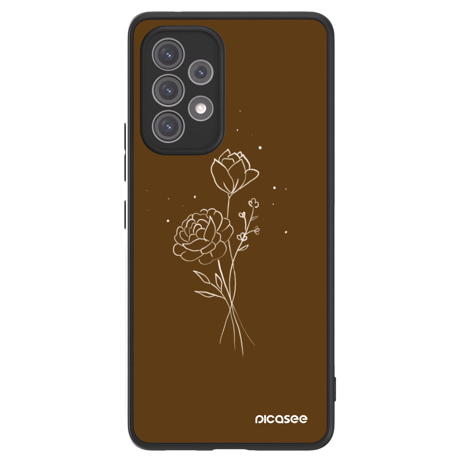 Picasee ULTIMATE CASE für Samsung Galaxy A52 5G A525F - Brown flowers