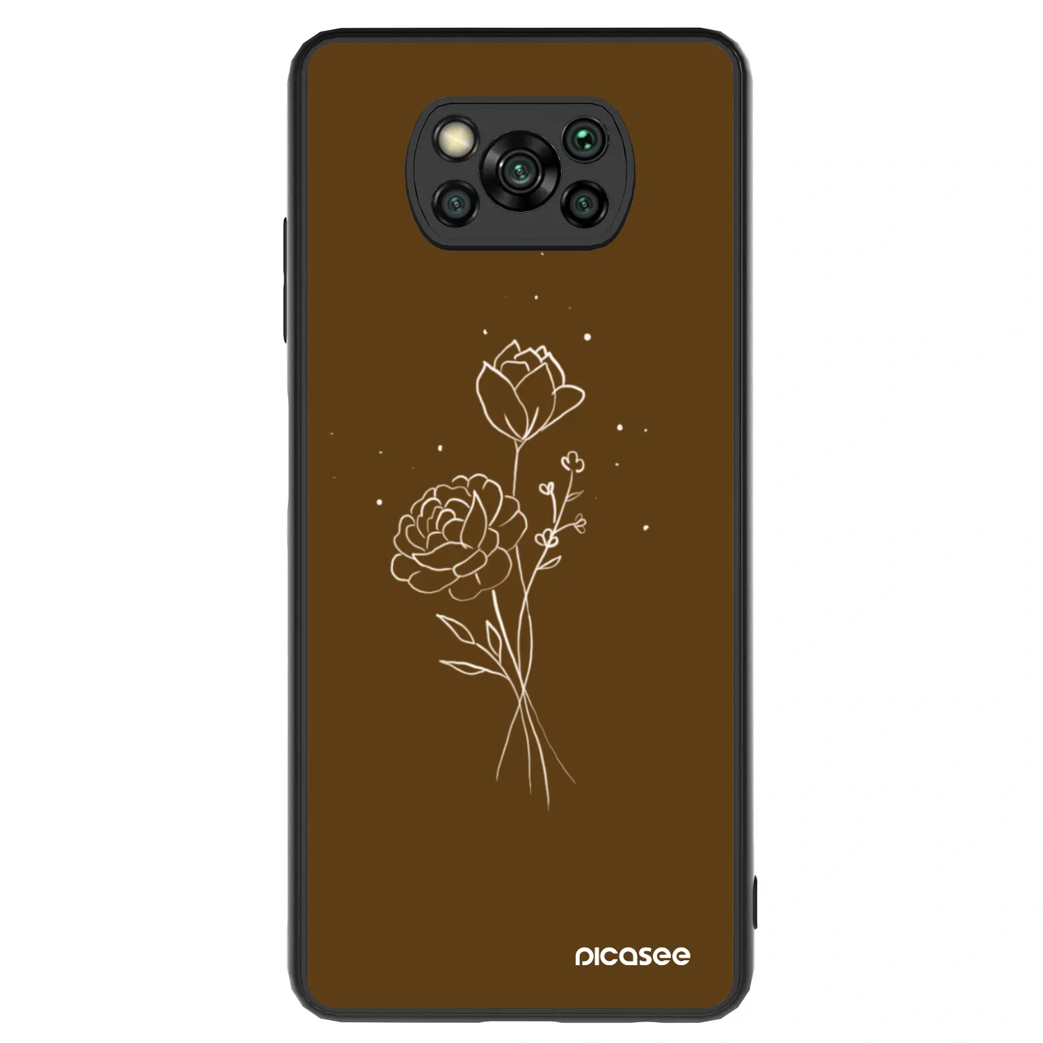 Picasee ULTIMATE CASE für Xiaomi Poco X3 - Brown flowers
