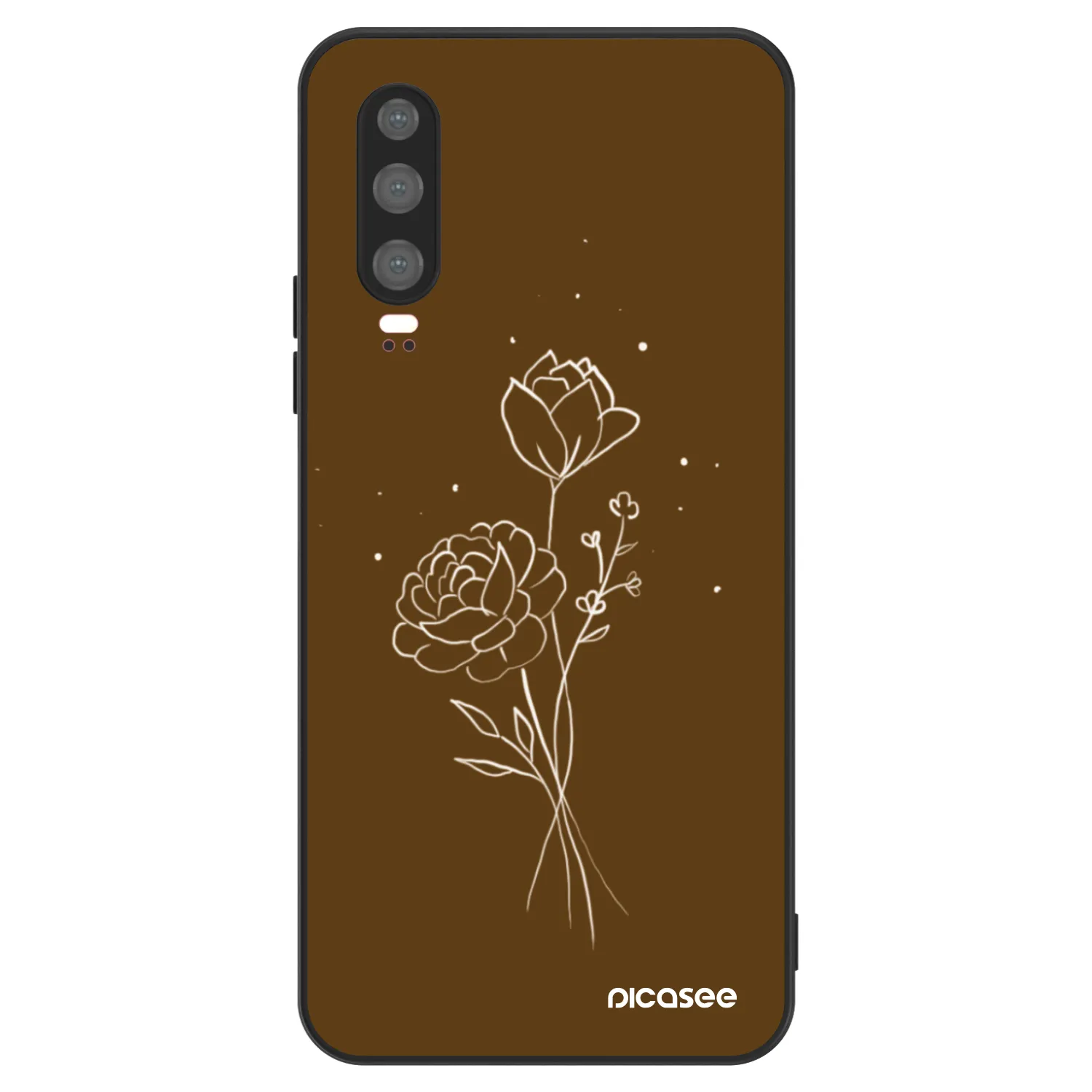 Picasee ULTIMATE CASE für Huawei P30 - Brown flowers