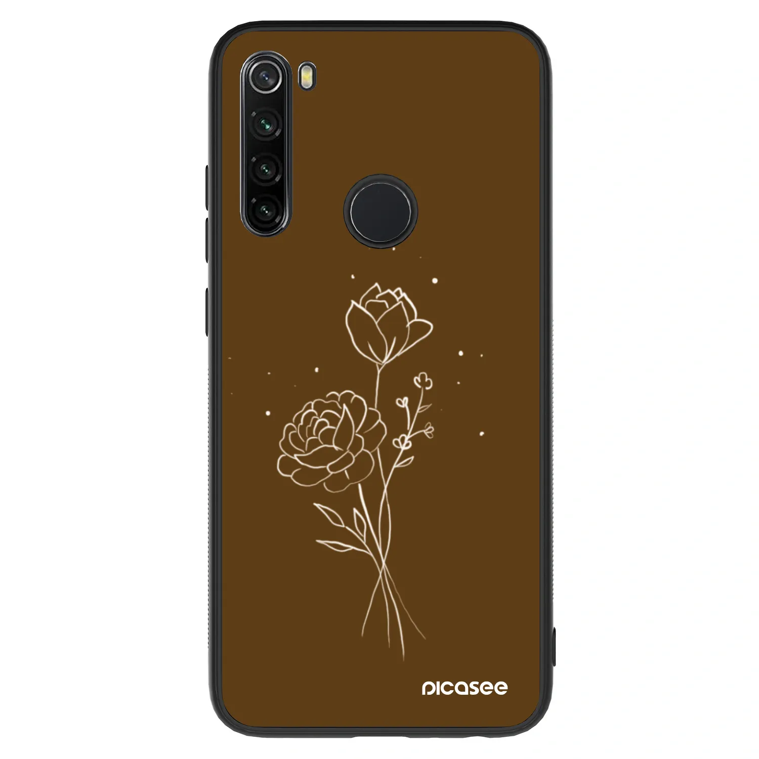 Picasee ULTIMATE CASE für Xiaomi Redmi Note 8 - Brown flowers