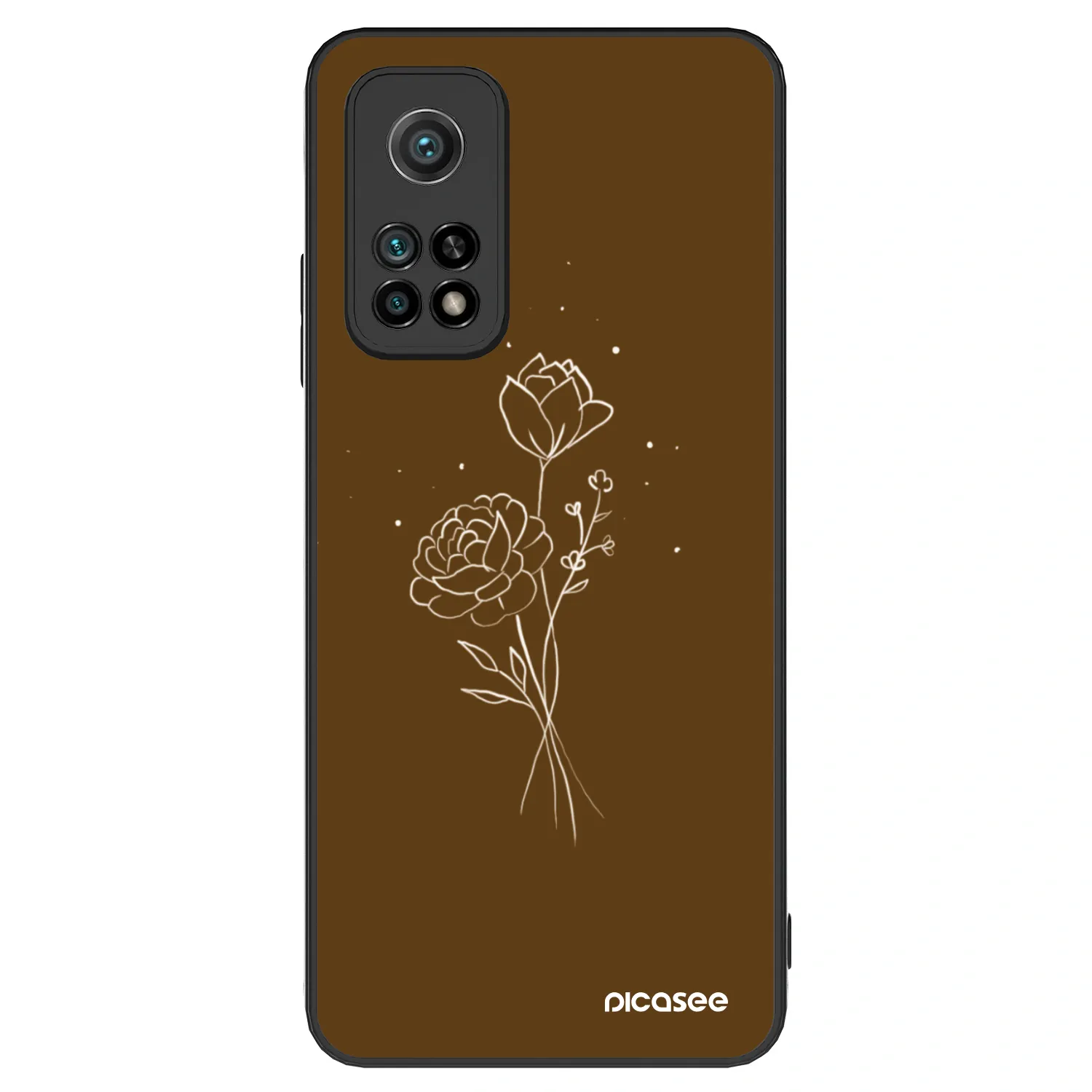 Picasee ULTIMATE CASE für Xiaomi Mi 10T Pro - Brown flowers