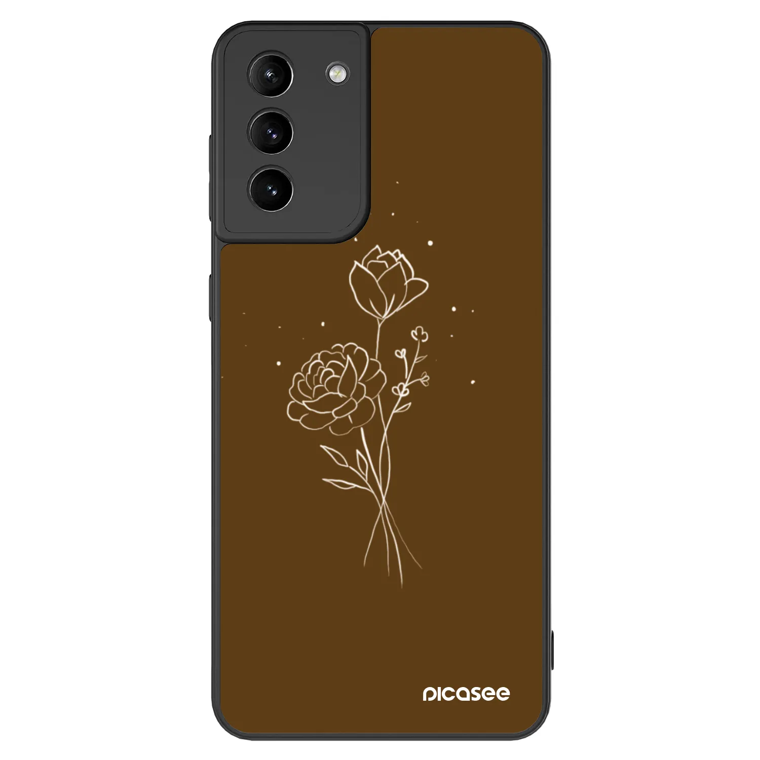 Picasee ULTIMATE CASE für Samsung Galaxy S21+ 5G G996F - Brown flowers