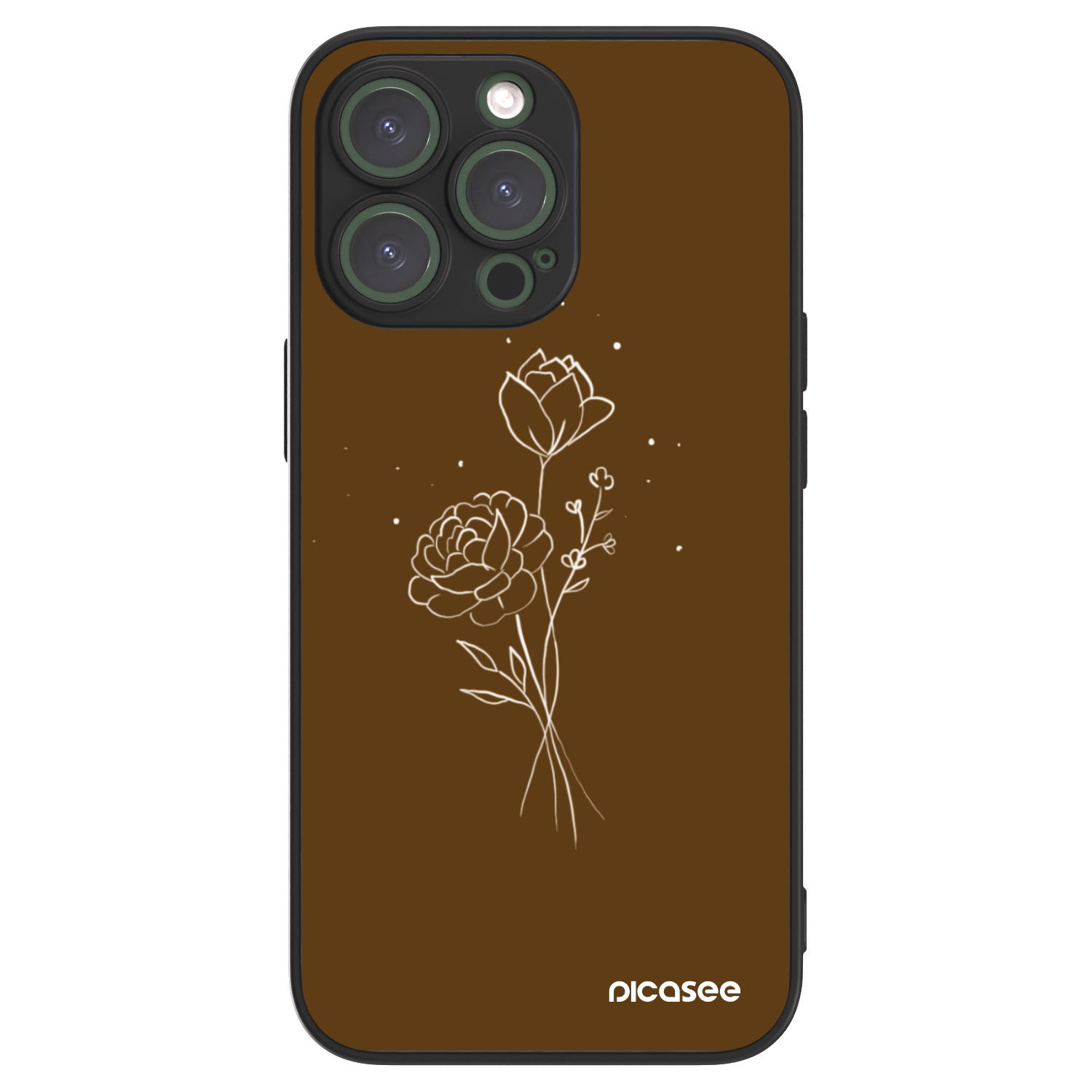 Picasee ULTIMATE CASE für Apple iPhone 13 Pro - Brown flowers
