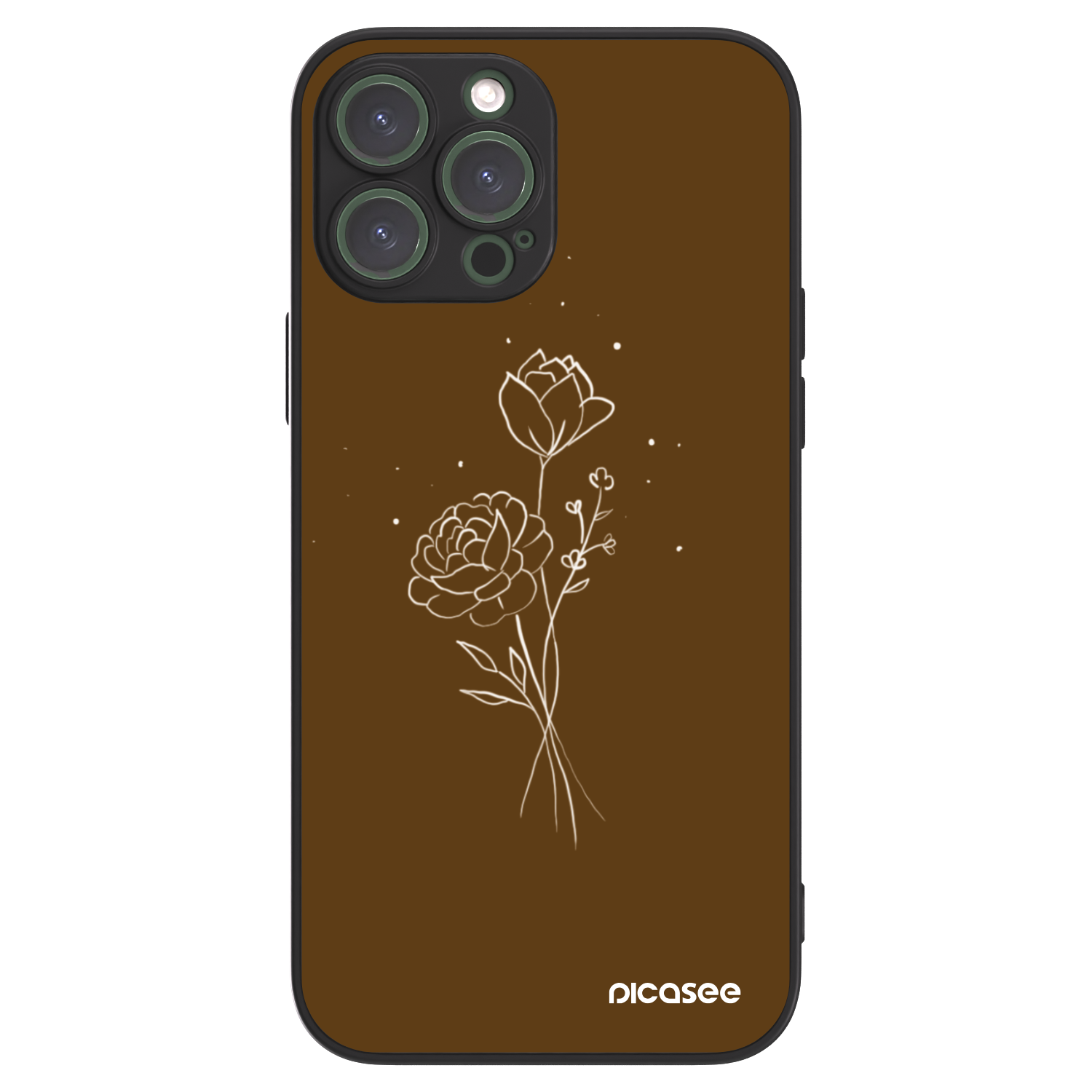 Picasee ULTIMATE CASE für Apple iPhone 13 Pro Max - Brown flowers