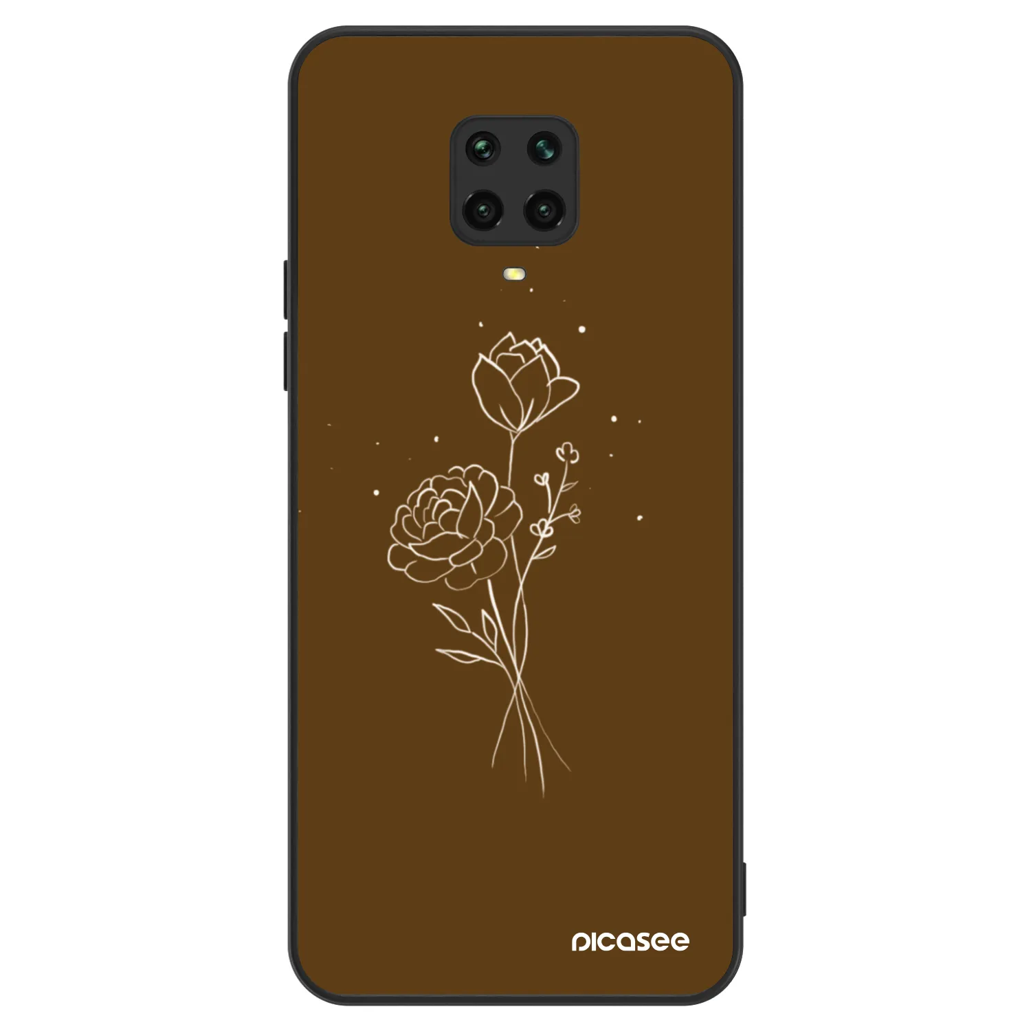 Picasee ULTIMATE CASE für Xiaomi Redmi Note 9S - Brown flowers