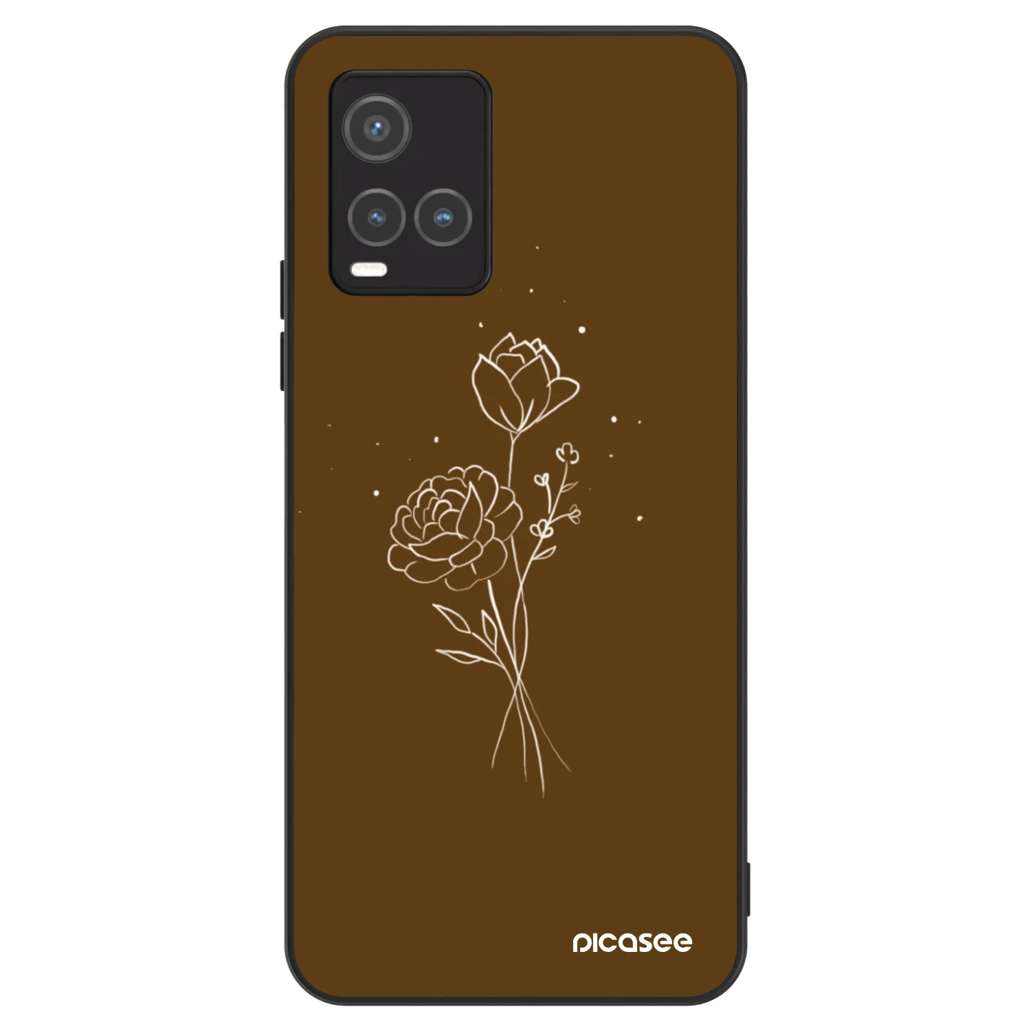 Picasee ULTIMATE CASE für Vivo Y33s - Brown flowers