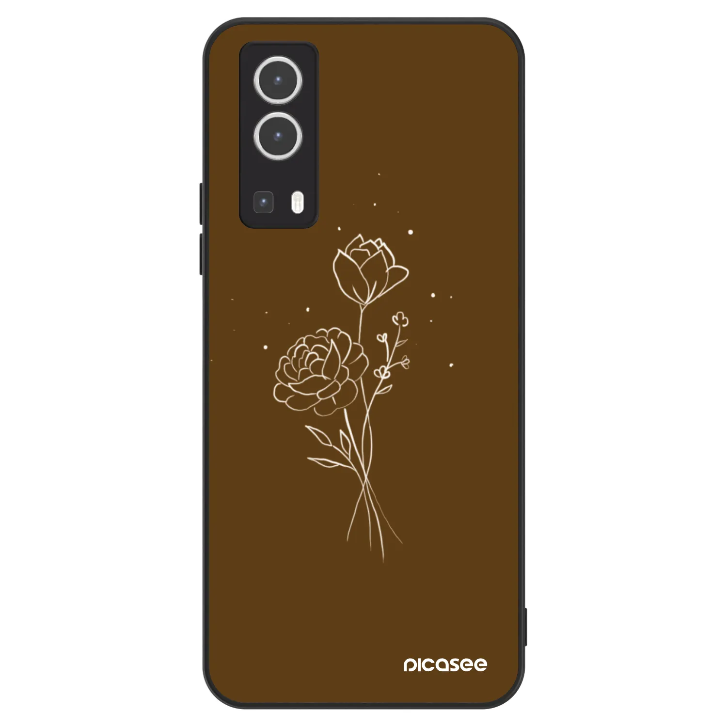 Picasee ULTIMATE CASE für Vivo Y72 5G - Brown flowers