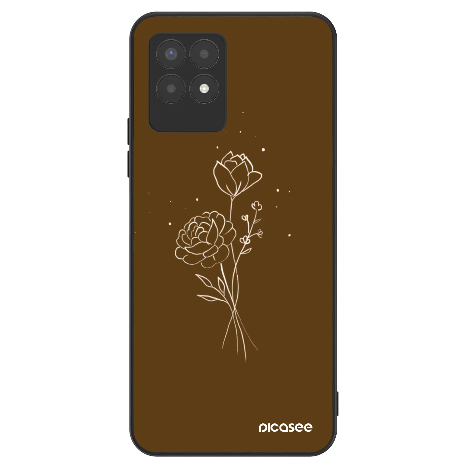 Picasee ULTIMATE CASE für Realme 8i - Brown flowers