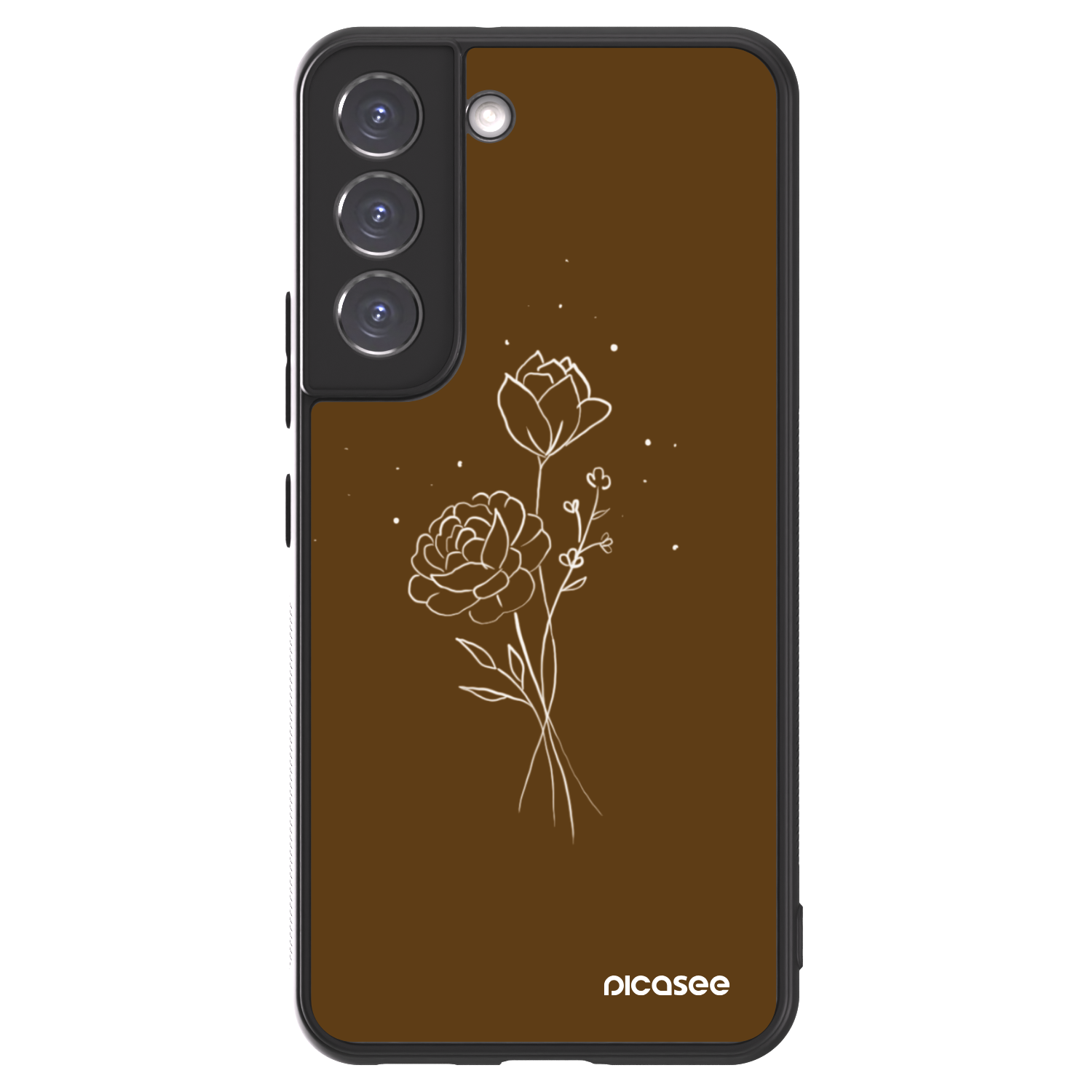 Picasee ULTIMATE CASE für Samsung Galaxy S22 5G - Brown flowers
