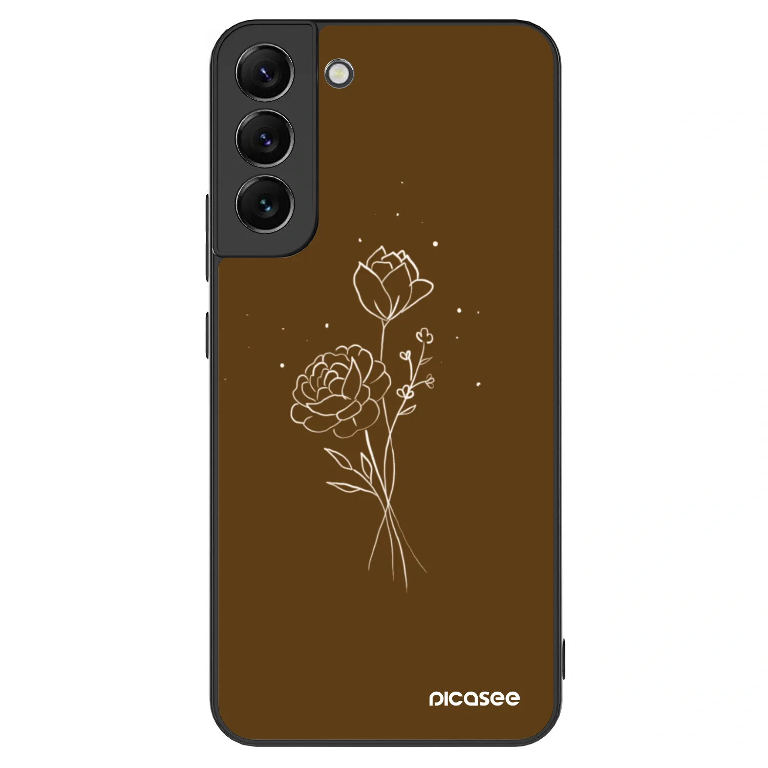 Picasee ULTIMATE CASE für Samsung Galaxy S22+ 5G - Brown flowers