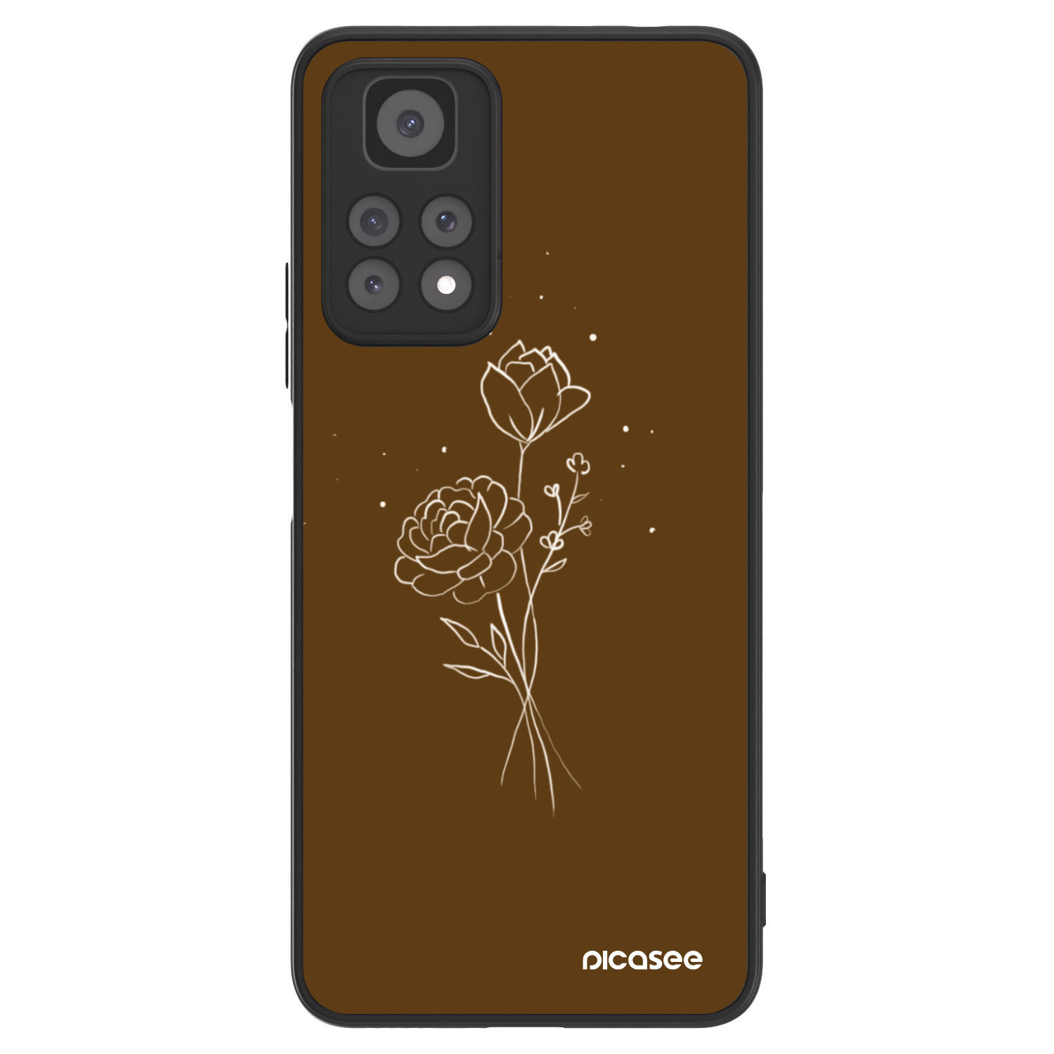 Picasee ULTIMATE CASE für Xiaomi Redmi Note 11 Pro - Brown flowers
