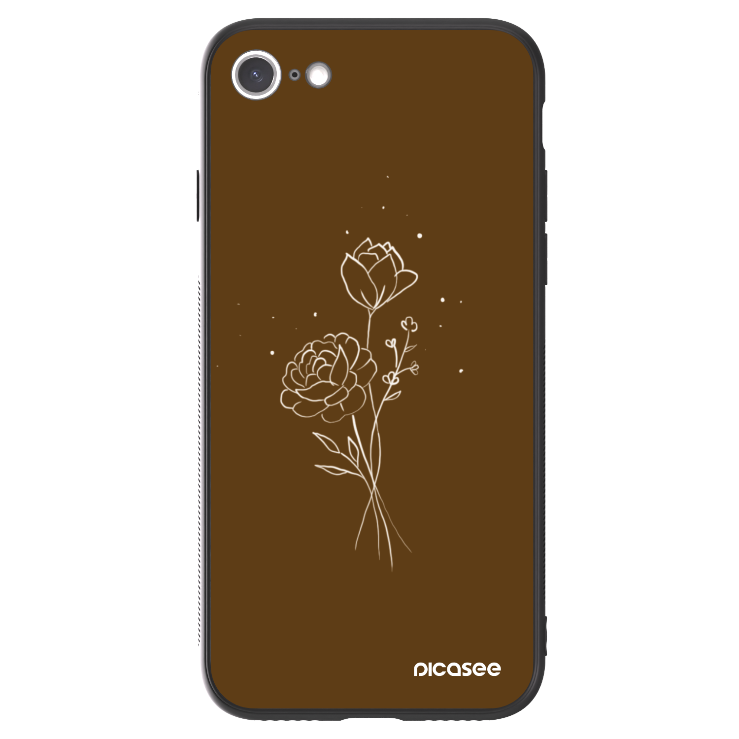 Picasee ULTIMATE CASE für Apple iPhone SE 2022 - Brown flowers