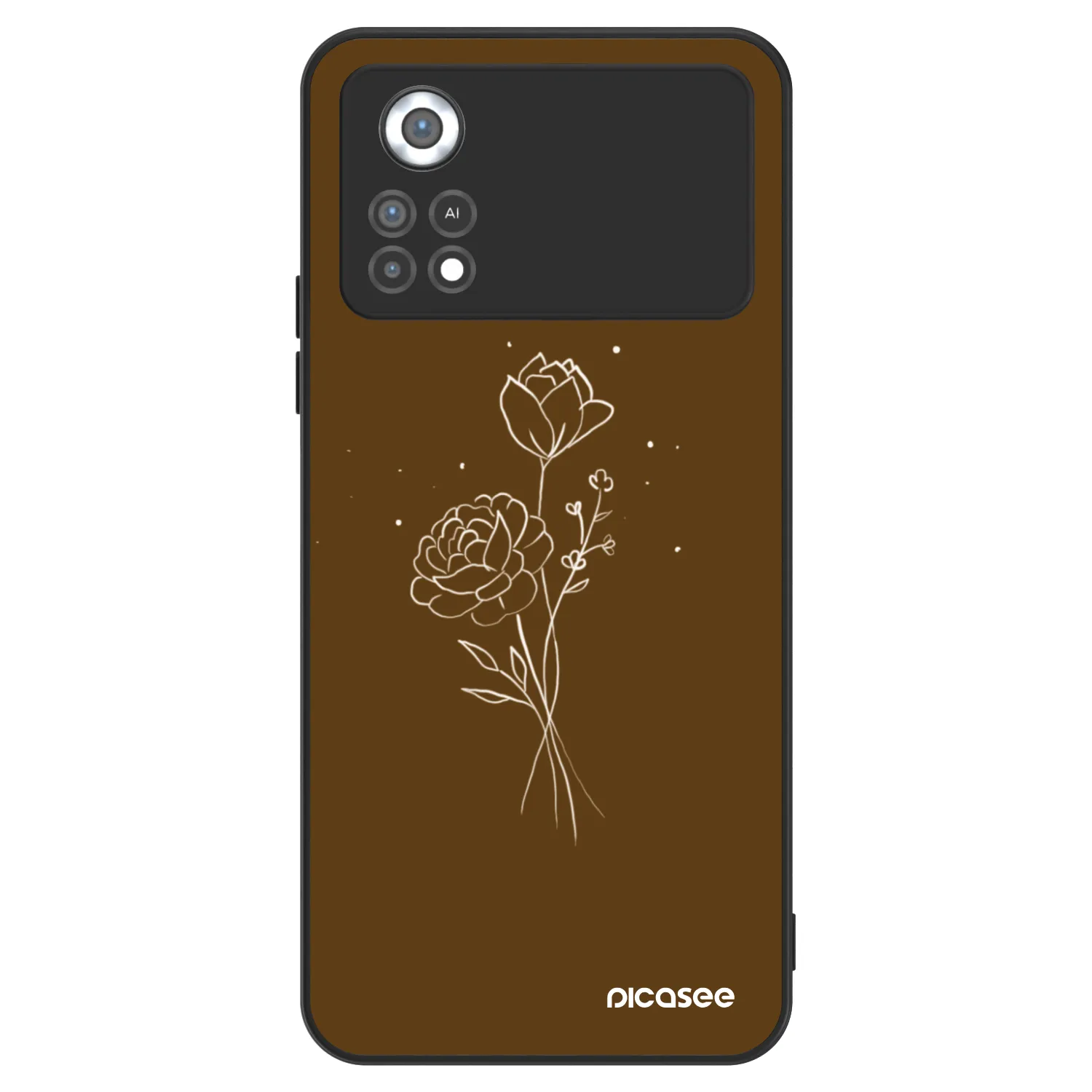 Picasee ULTIMATE CASE für Xiaomi Poco X4 Pro 5G - Brown flowers