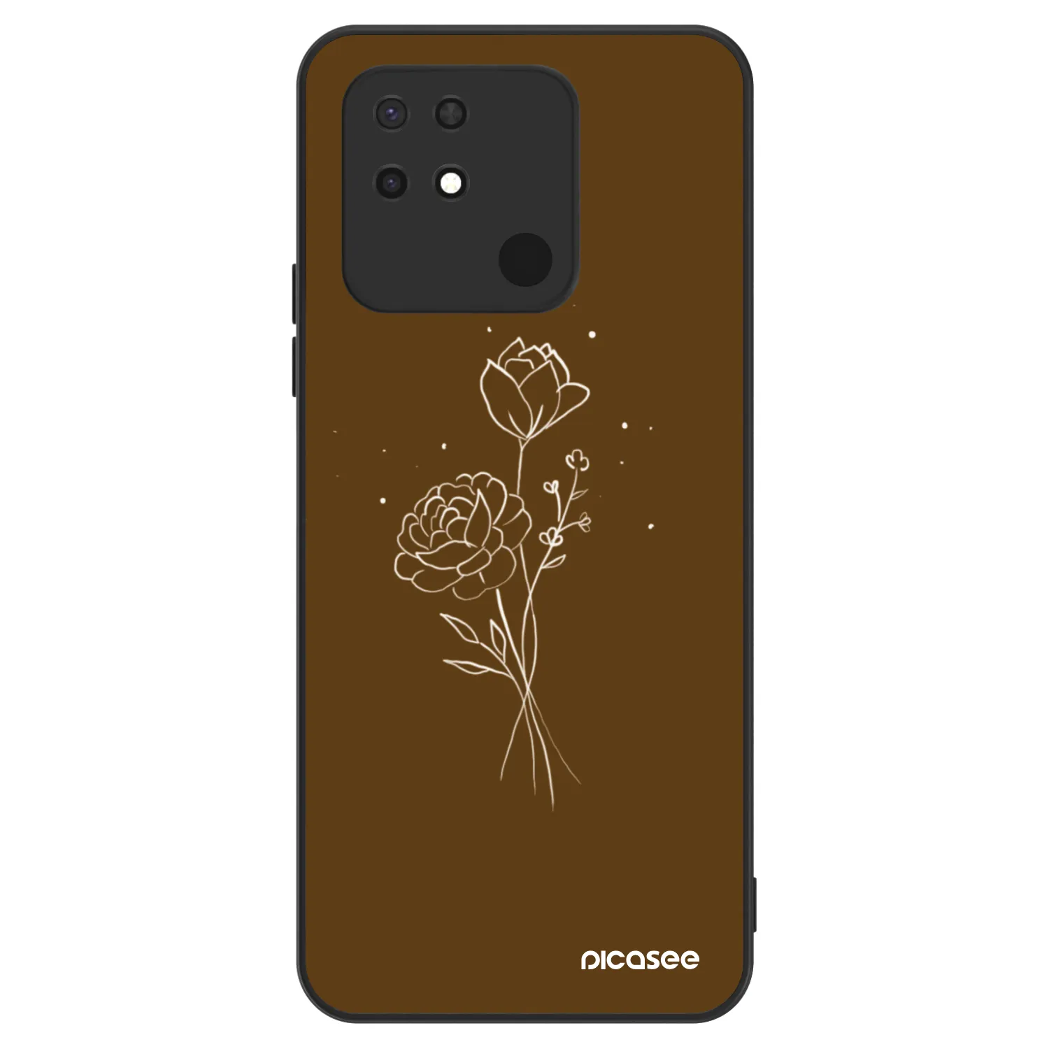 Picasee ULTIMATE CASE für Xiaomi Redmi 10C - Brown flowers