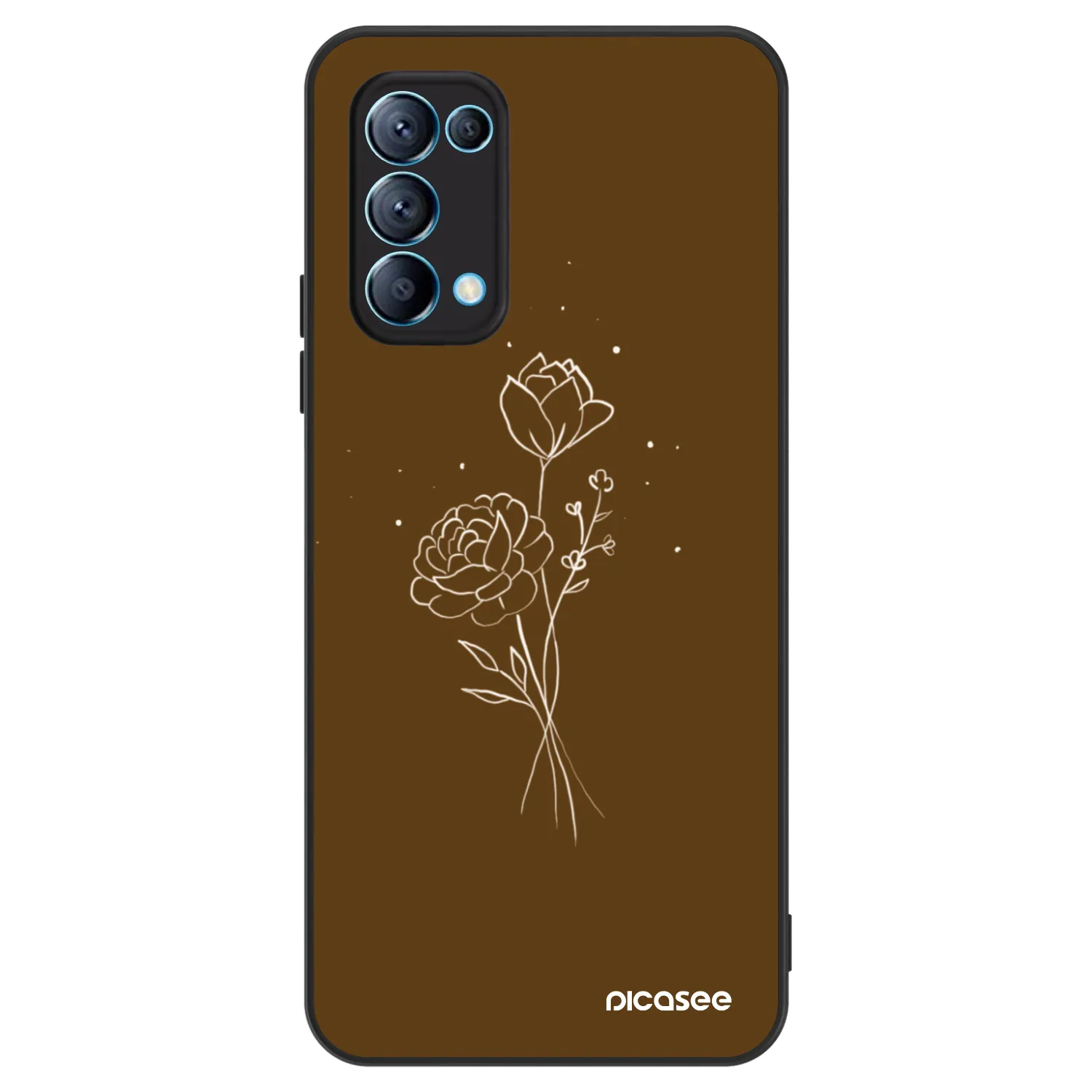 Picasee ULTIMATE CASE für OPPO Reno 5 5G - Brown flowers