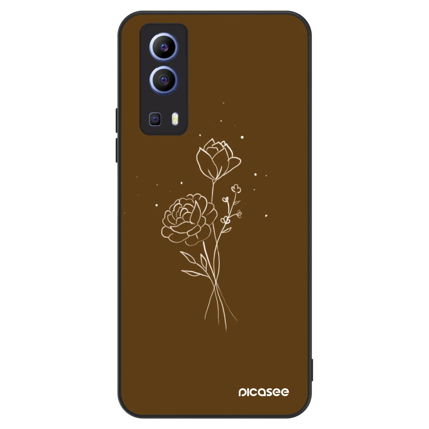 Picasee ULTIMATE CASE für Vivo Y52 5G - Brown flowers