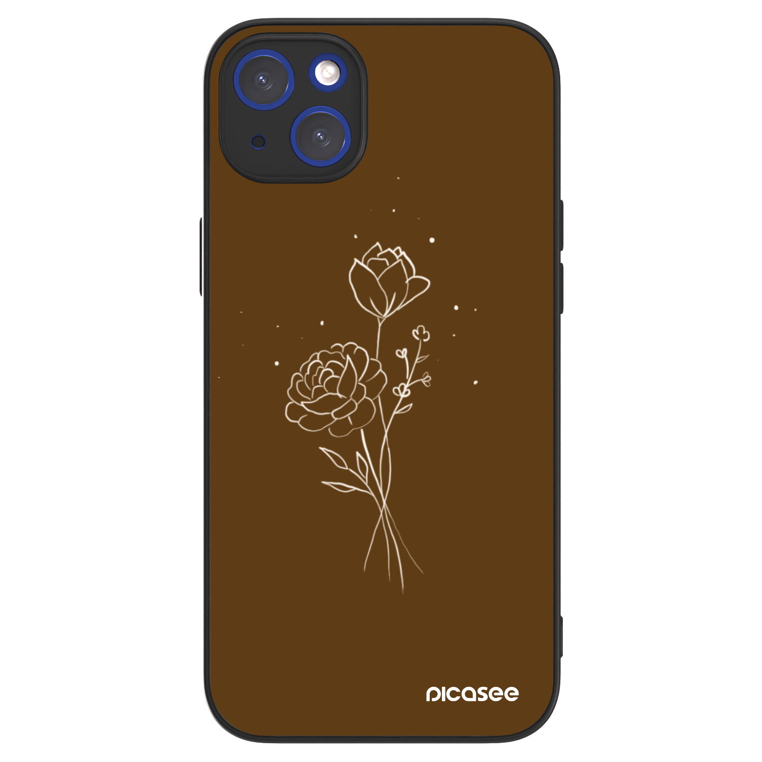 Picasee ULTIMATE CASE für Apple iPhone 14 Plus - Brown flowers