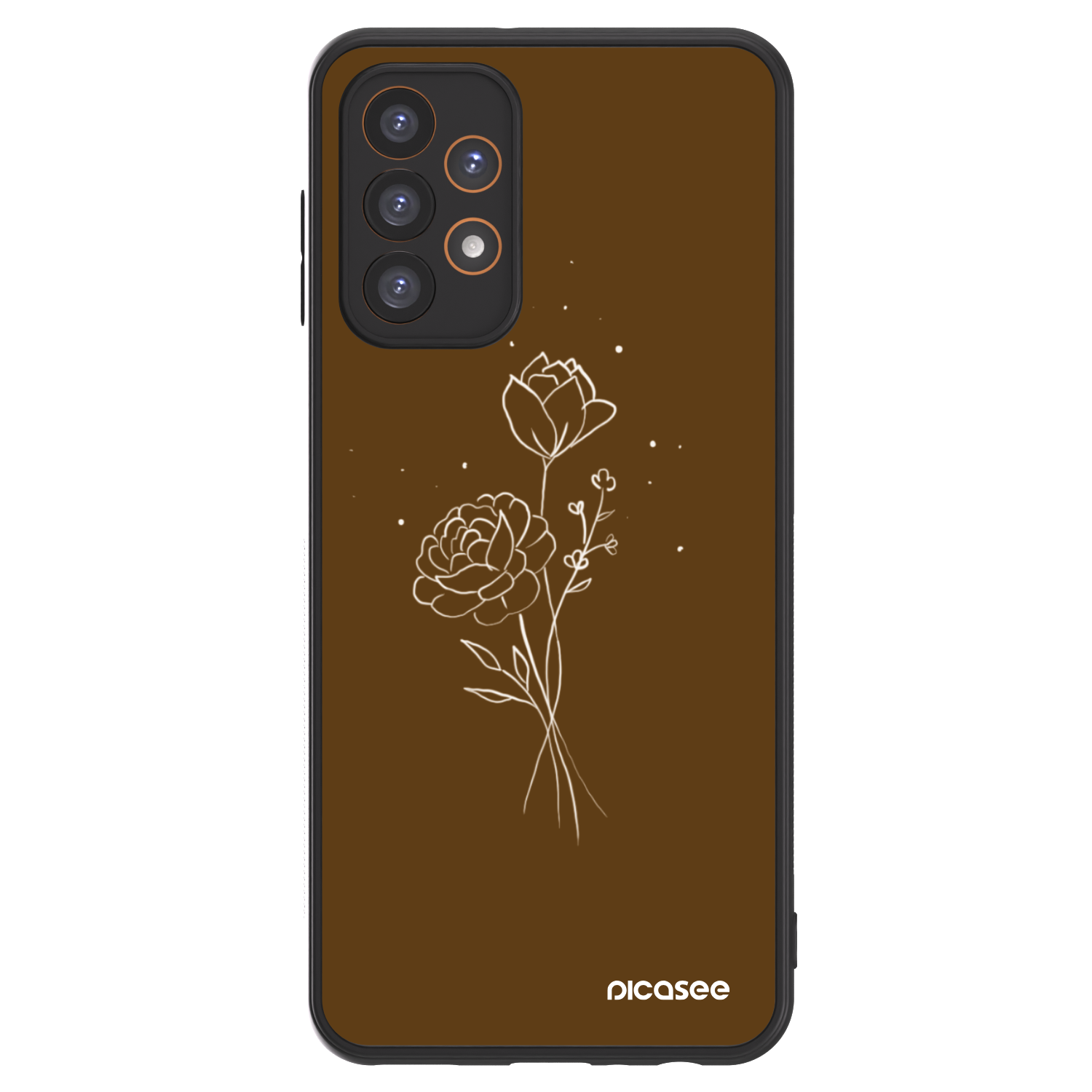 Picasee ULTIMATE CASE für Samsung Galaxy A23 A235F 4G - Brown flowers
