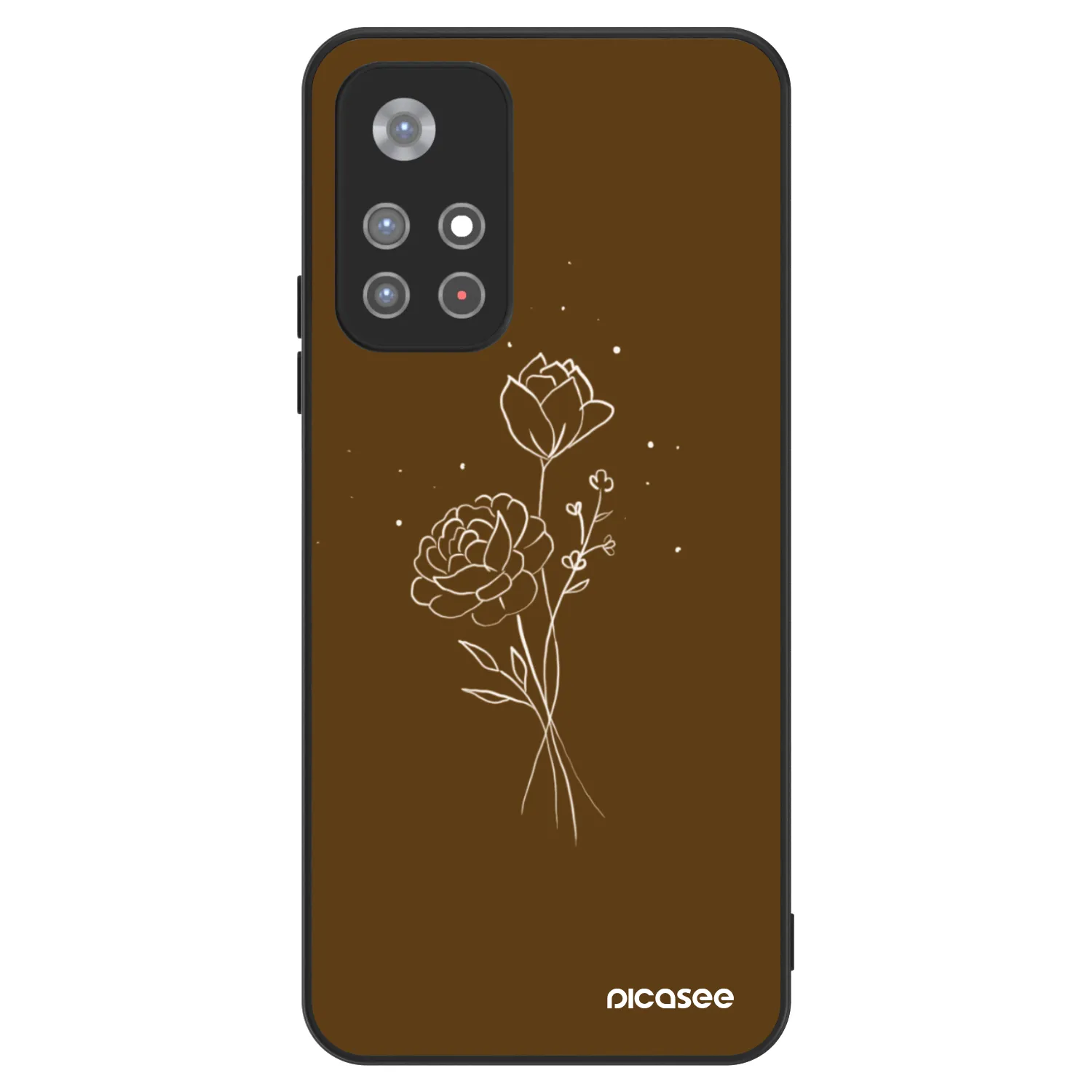 Picasee ULTIMATE CASE für Xiaomi Redmi Note 11S 5G - Brown flowers