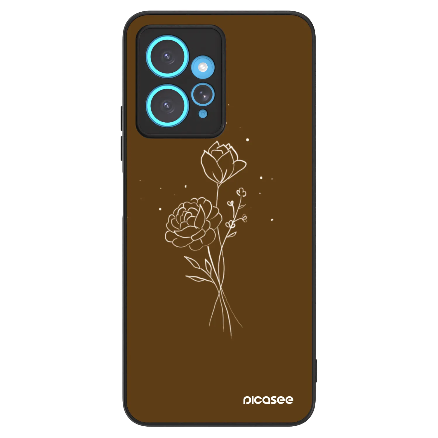 Picasee ULTIMATE CASE für Xiaomi Redmi Note 12 4G - Brown flowers