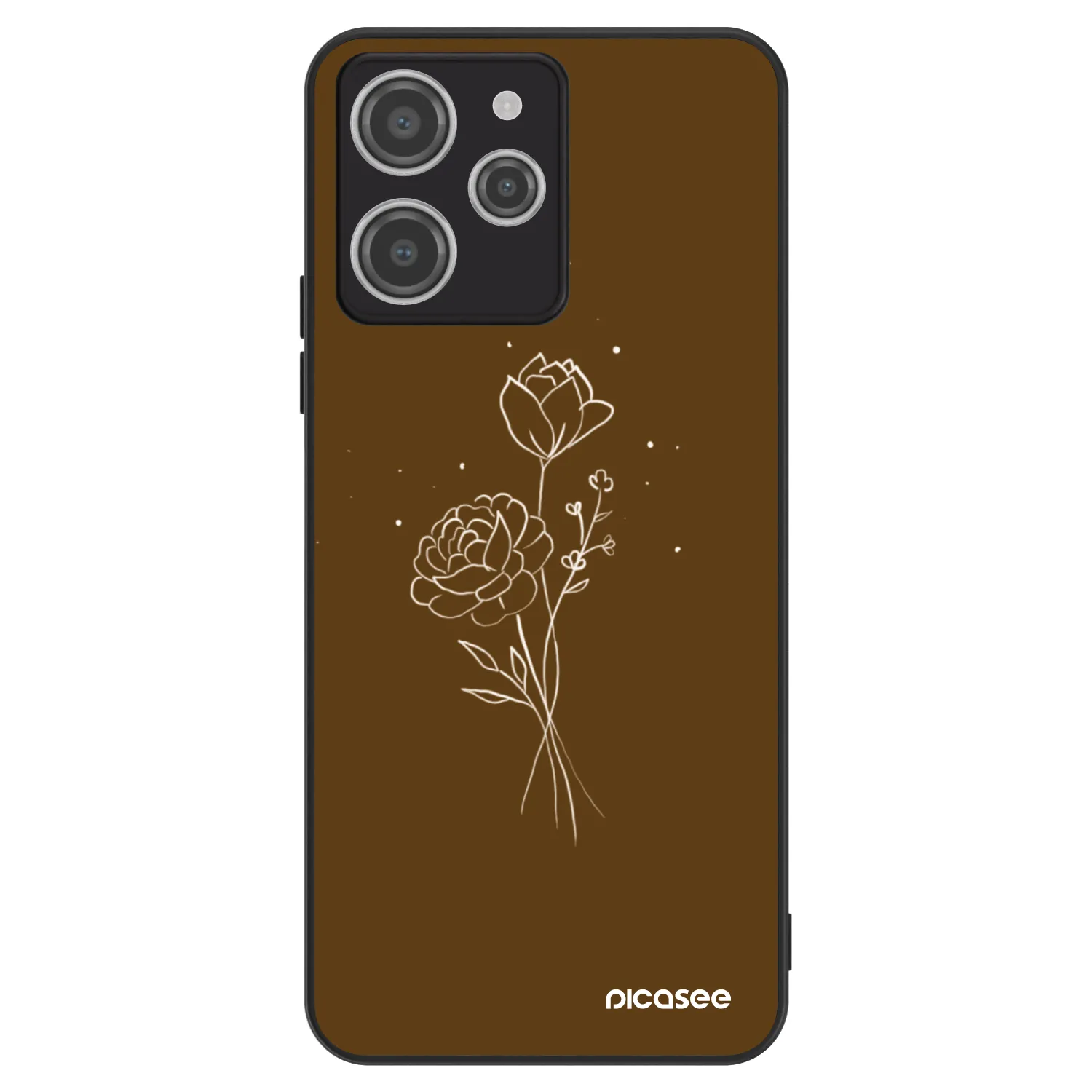 Picasee ULTIMATE CASE für Xiaomi Redmi 12 4G - Brown flowers