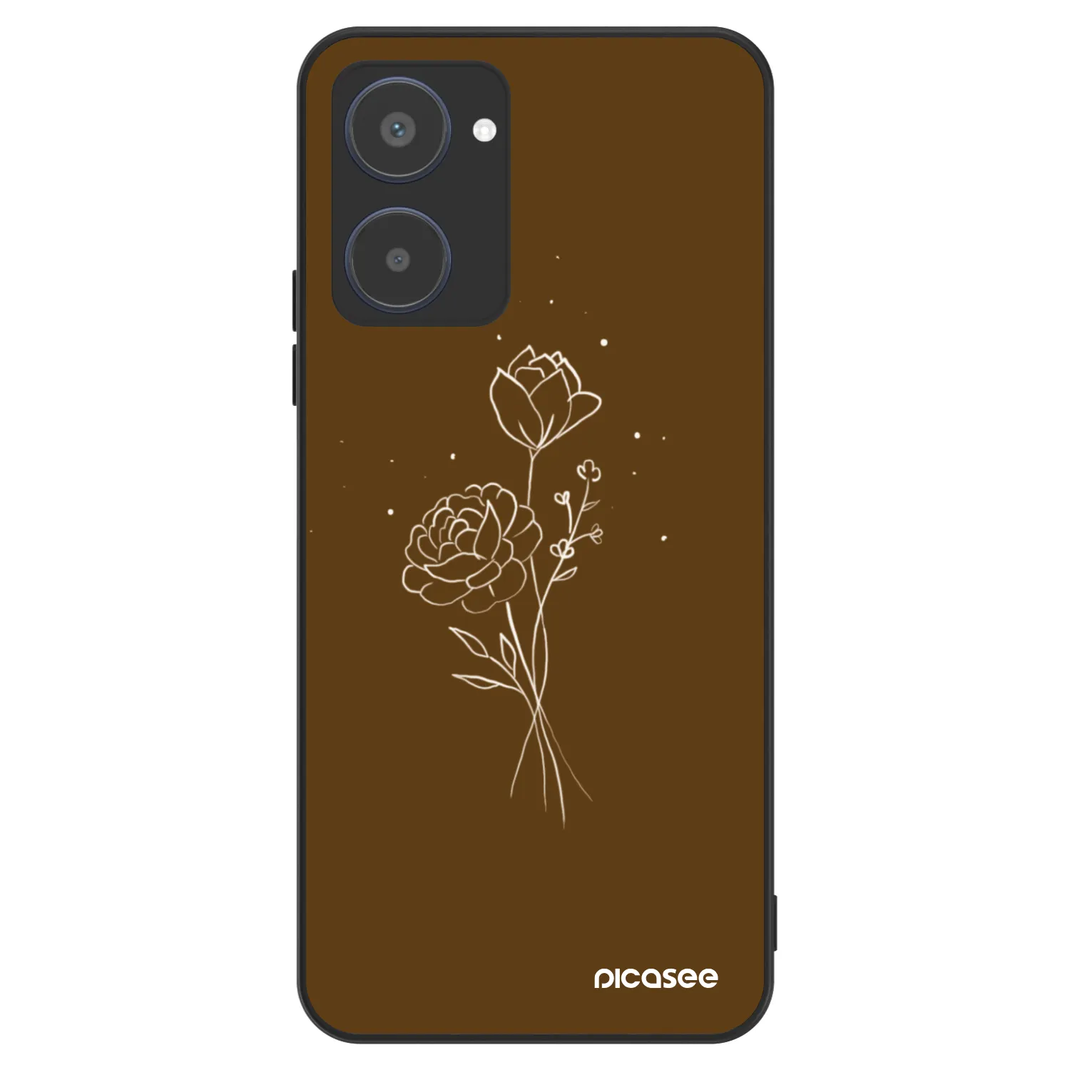 Picasee ULTIMATE CASE für Realme 10 4G - Brown flowers