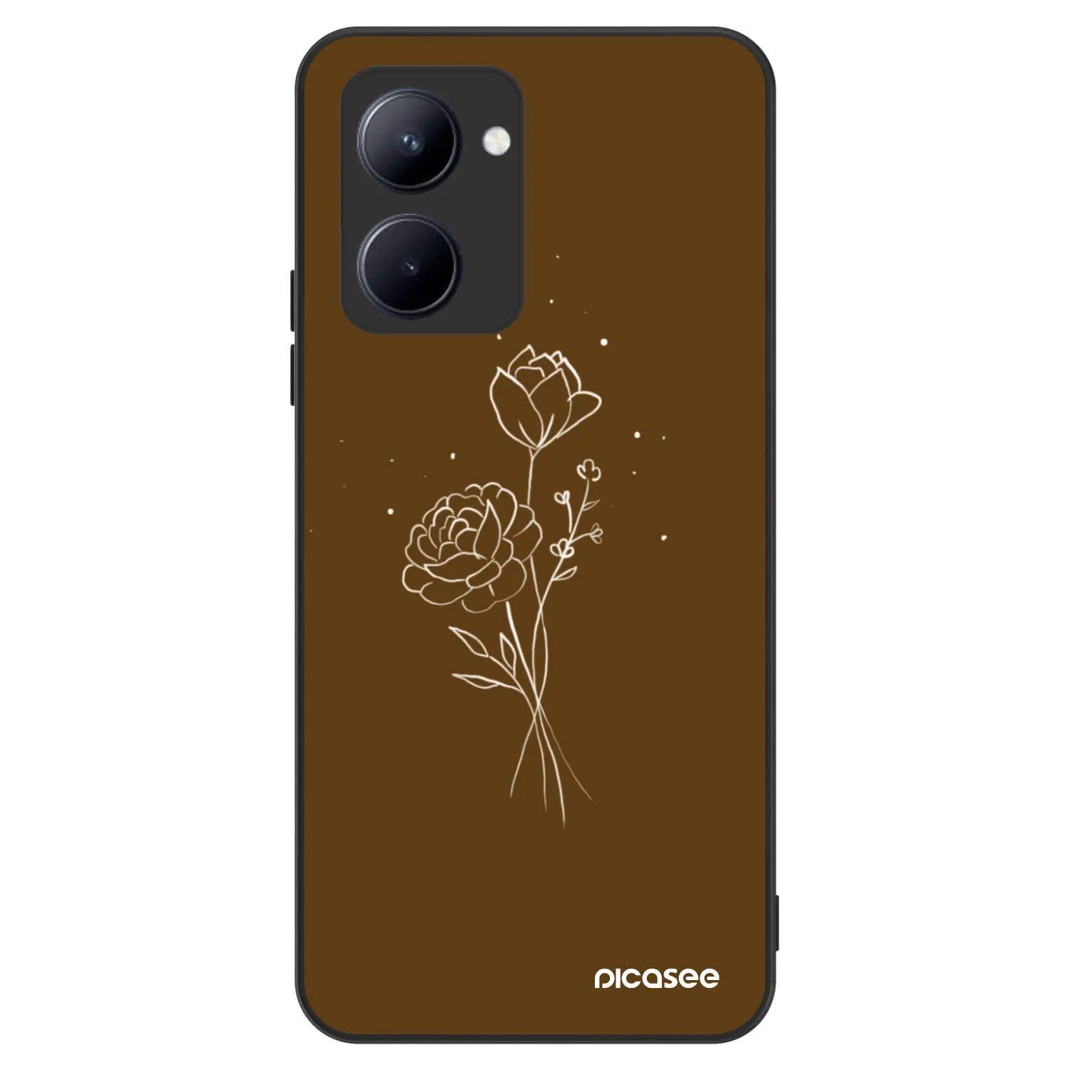 Picasee ULTIMATE CASE für Realme C33 (2023) - Brown flowers