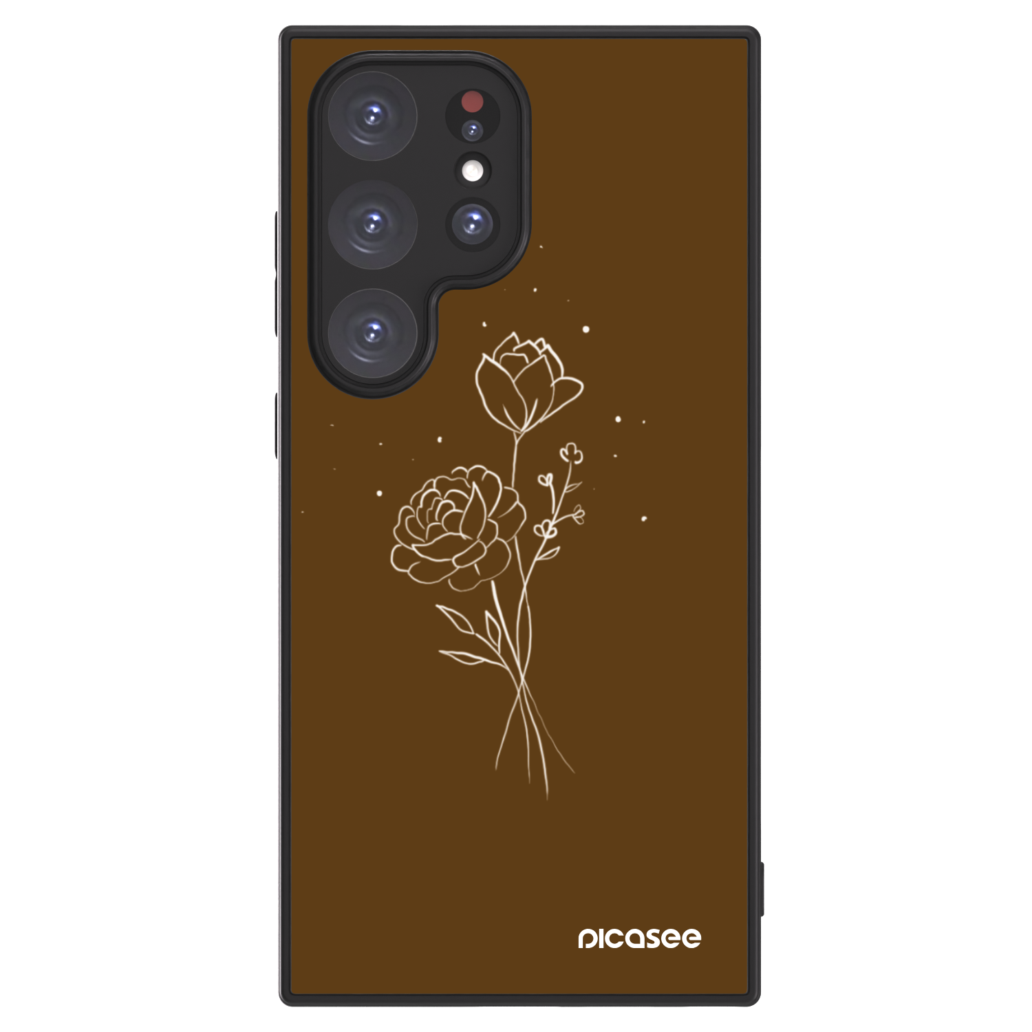 Picasee ULTIMATE CASE für Samsung Galaxy S24 Ultra S928B 5G - Brown flowers