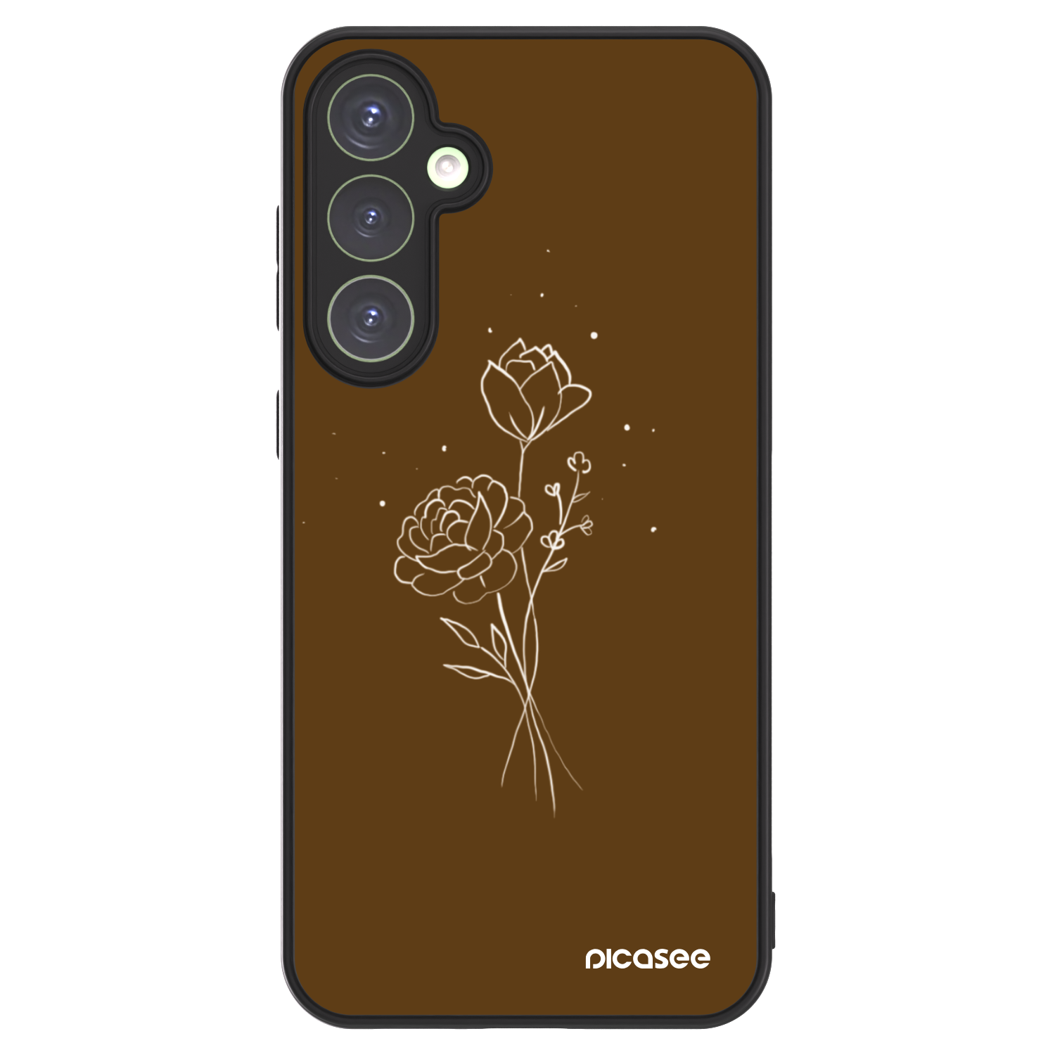 Picasee ULTIMATE CASE PowerShare für Samsung Galaxy S23 FE S711B - Brown flowers
