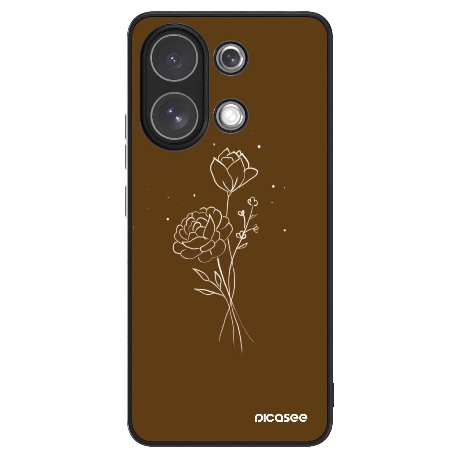 Picasee ULTIMATE CASE für Xiaomi Redmi Note 13 4G - Brown flowers
