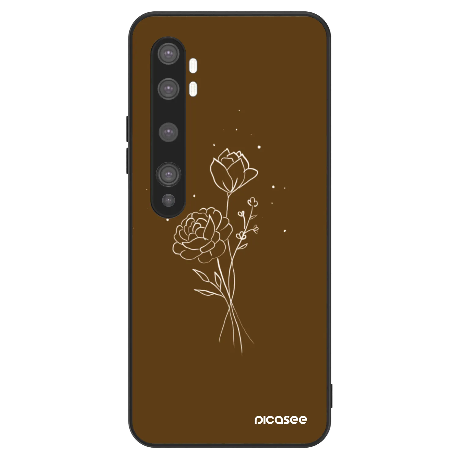 Picasee ULTIMATE CASE für Xiaomi Mi Note 10 (Pro) - Brown flowers