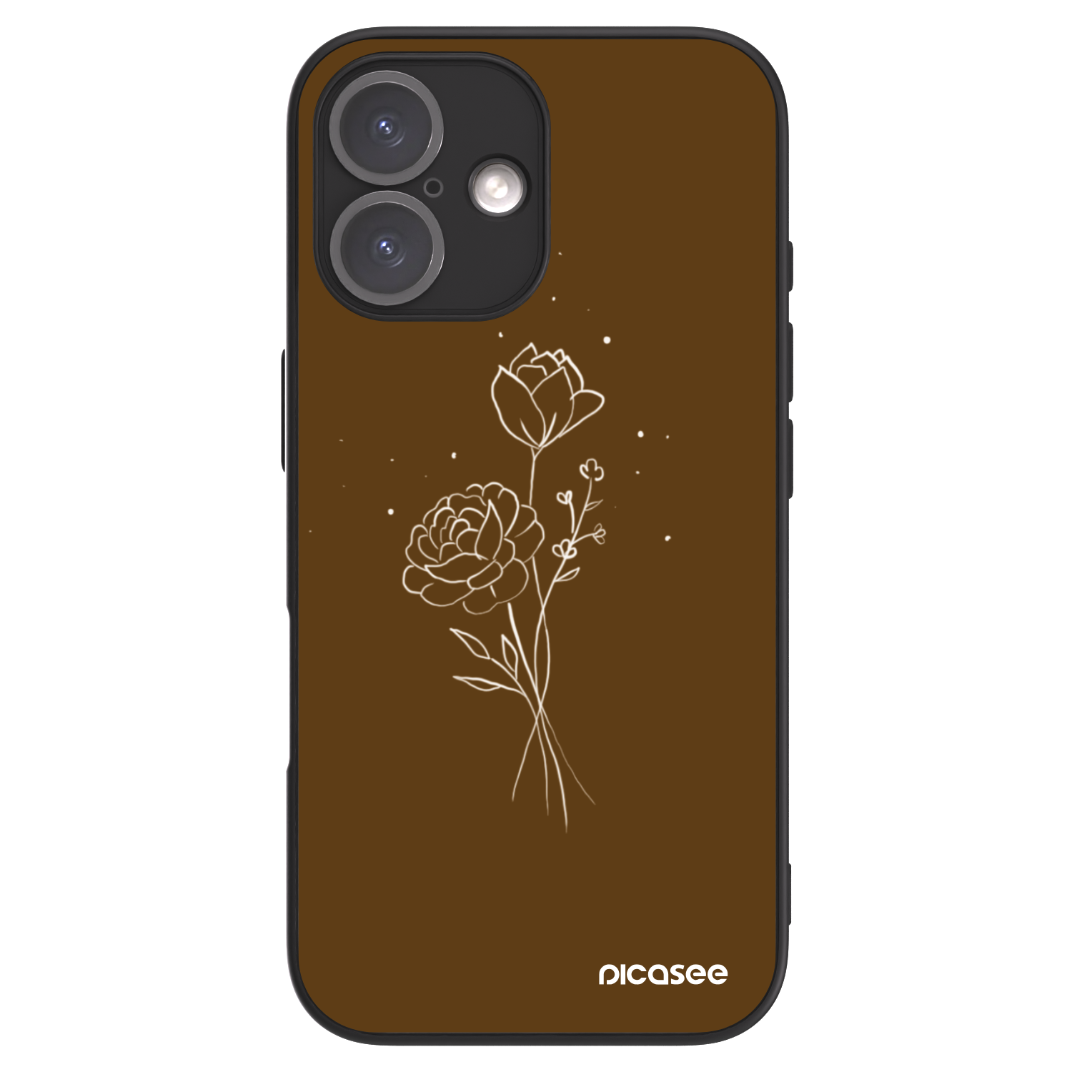 Picasee ULTIMATE CASE für Apple iPhone 16 - Brown flowers