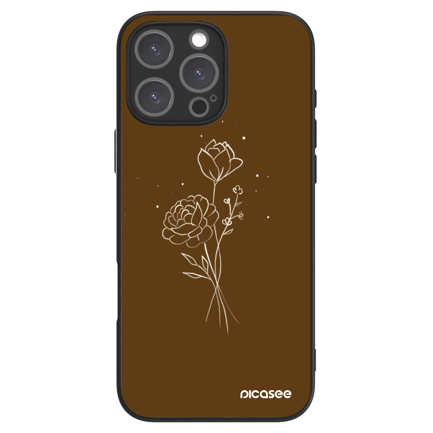 Picasee ULTIMATE CASE für Apple iPhone 16 Pro Max - Brown flowers