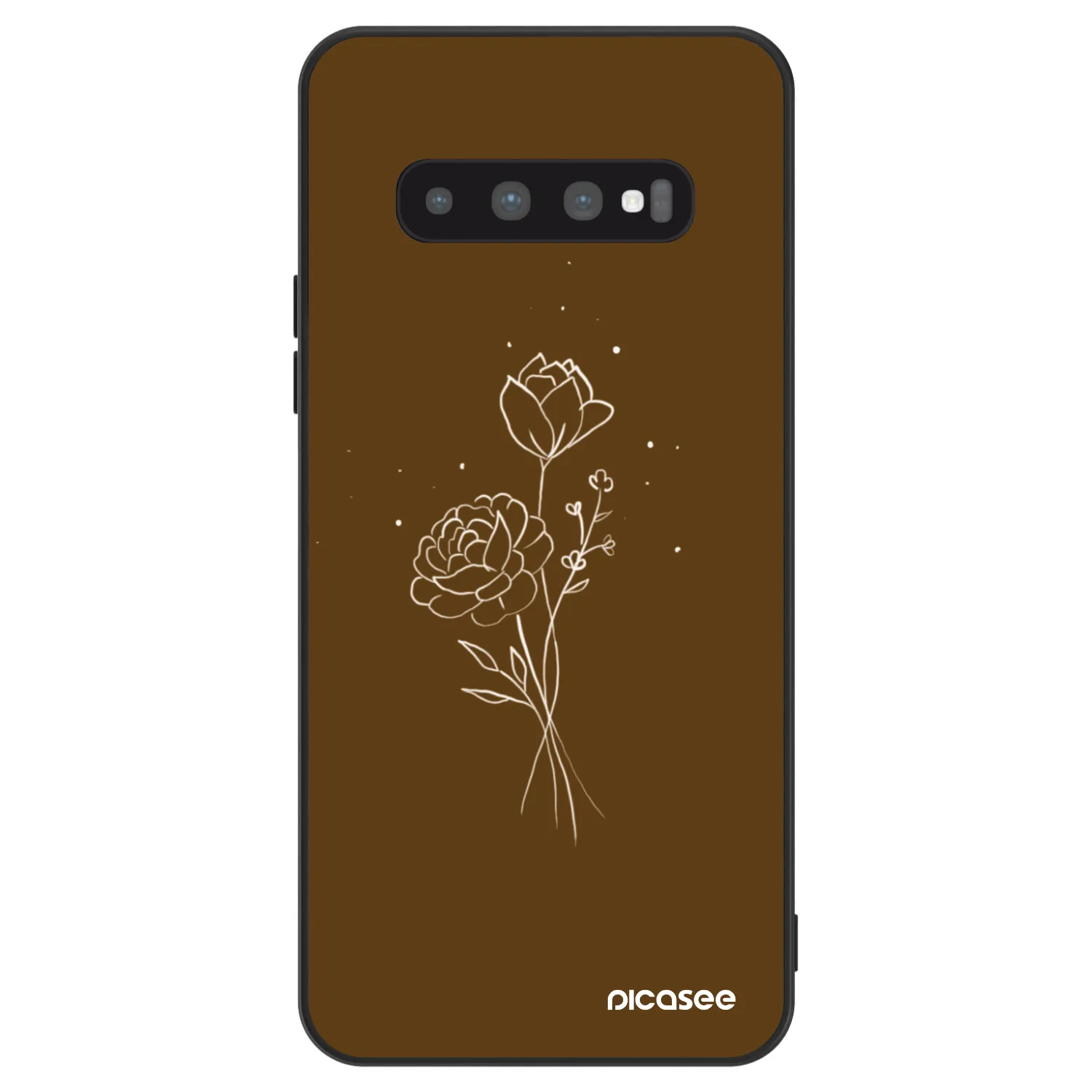 Picasee ULTIMATE CASE für Samsung Galaxy S10 Plus G975 - Brown flowers
