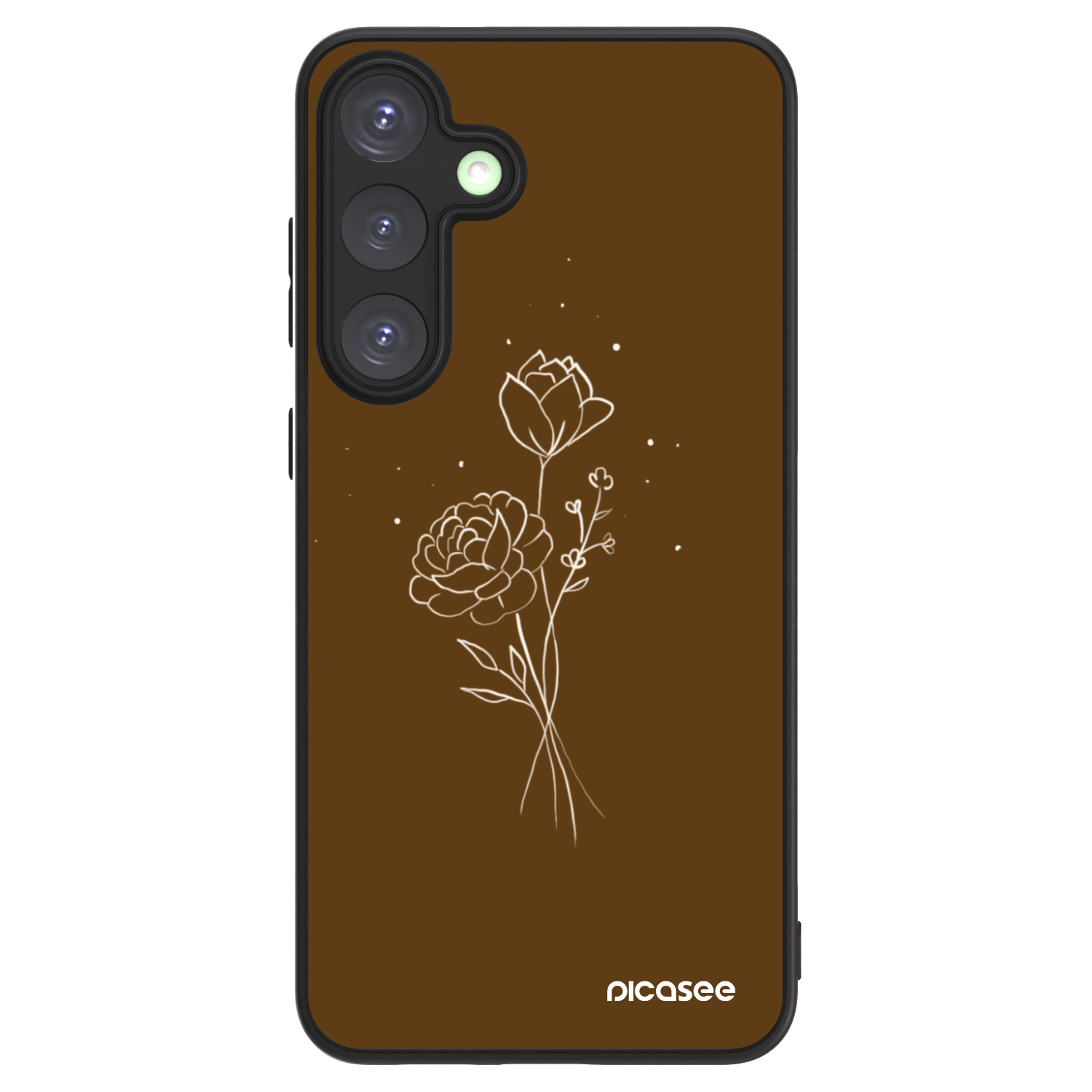 Picasee ULTIMATE CASE PowerShare für Samsung Galaxy S25+ 5G - Brown flowers
