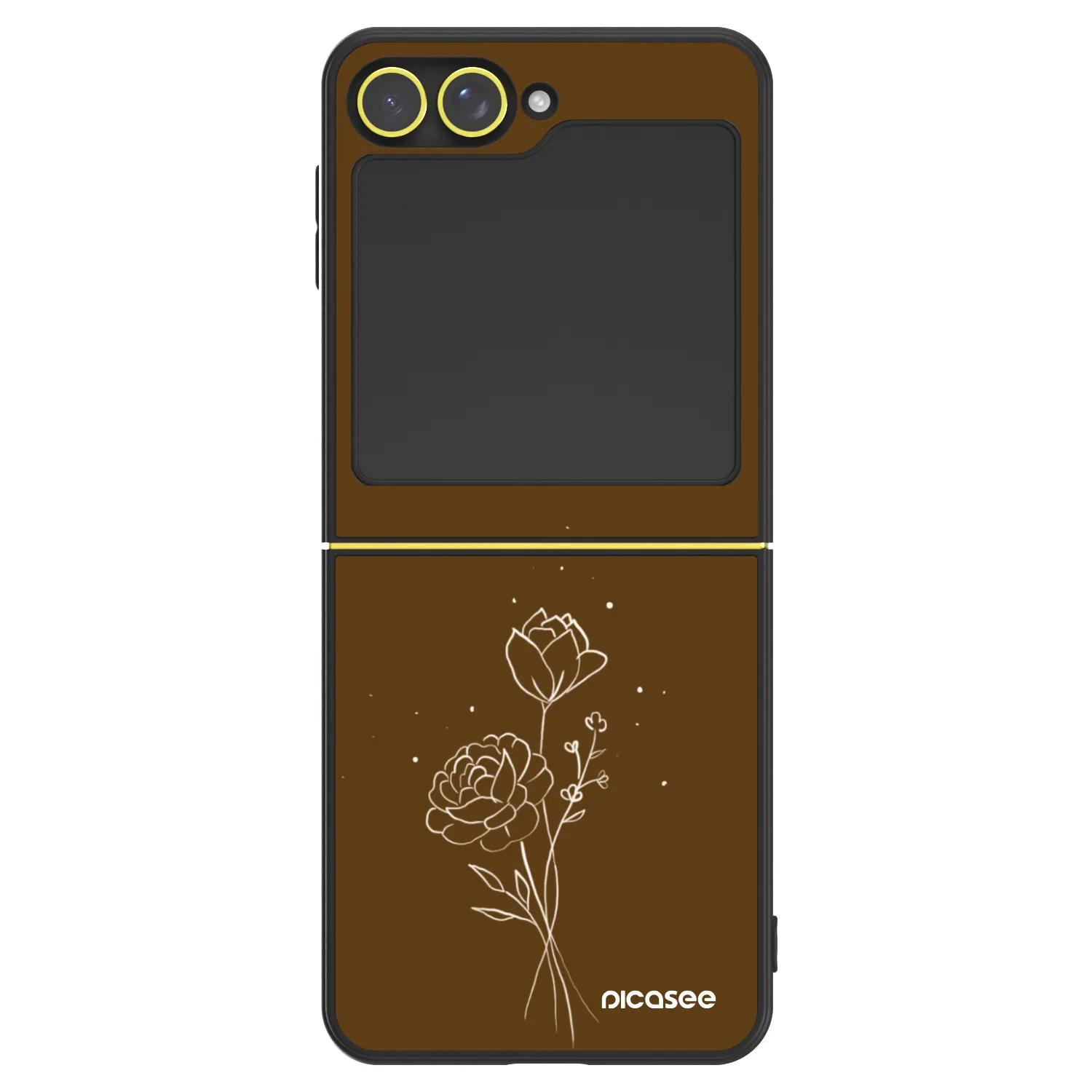 Picasee ULTIMATE CASE für Samsung Galaxy Z Flip6 5G - Brown flowers